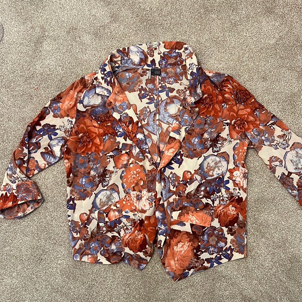 Sparkle and Fade Sz L silky feel blazer